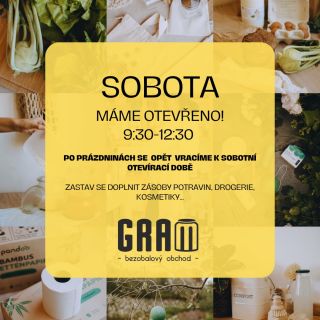 V SOBOTU se na vás po prázdninách opět těšíme u nás na Litovelské 2a!