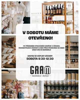 🌿 Po krátké pauze jsme zpět! 🌿 Po vynuceném třídenním zavření máme tuto sobotu opět otevřeno od 9:30 do 12:30 🕤– přijďte...