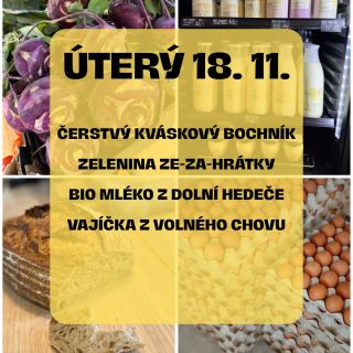 Vážení zákazníci, po svátečním pondělí se na vás dnes opět těšíme v plné síle a s doplněnými zásobami! Dnes budeme mít...