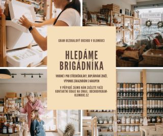 Hledáme výpomoc do našeho bezobalového obchodu GRAM v Olomouci! 🌿🛒 👉 Náplň práce: •⁠ ⁠doplňování zboží •⁠ ⁠obsluha...